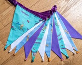 Roald Dahl Charlie and the Chocolate Factory fabric bunting | Double-sided | 12 flags | approx 3 metres