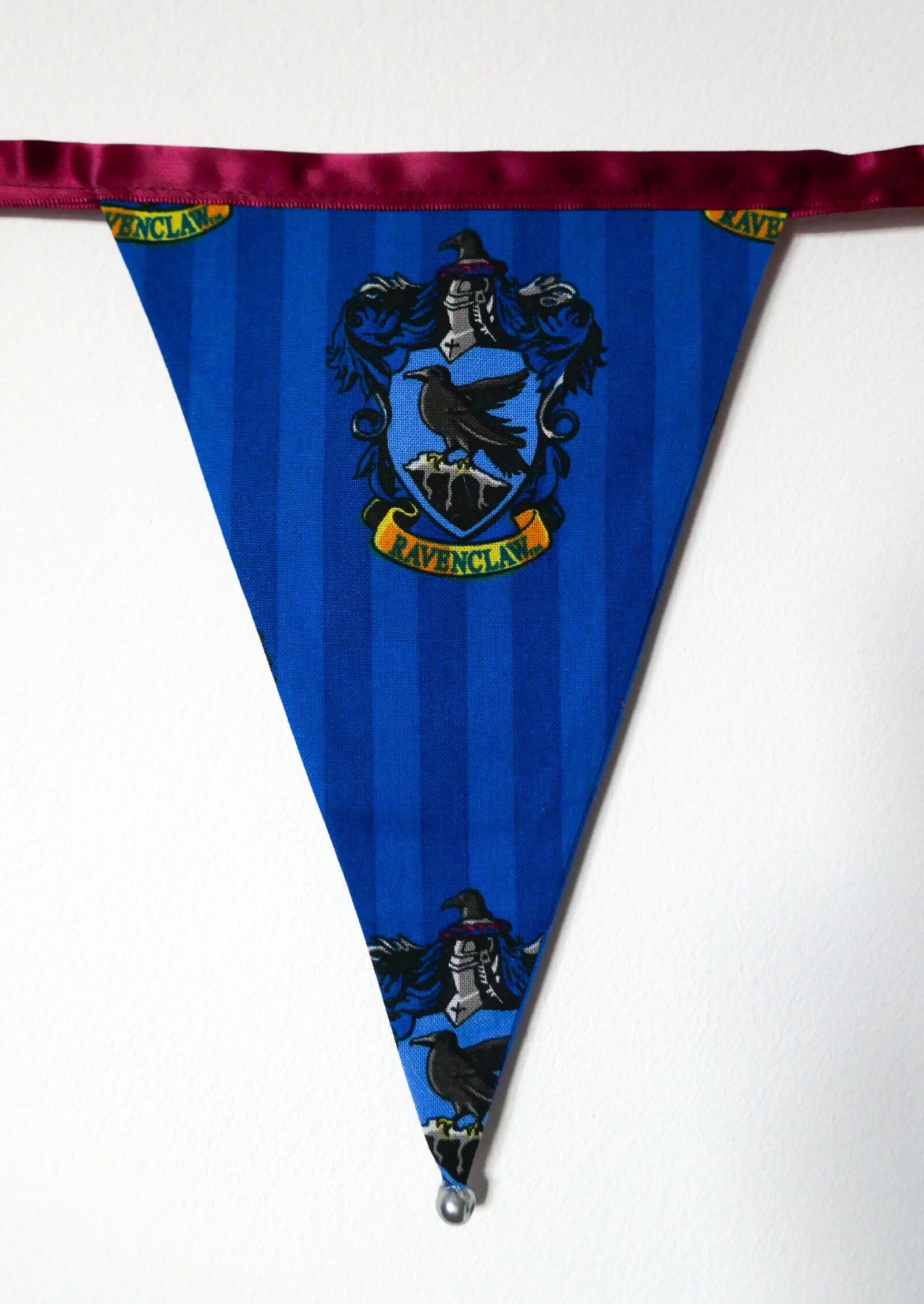 Harry Potter Hogwarts Houses Fabric Bunting Double-sided 12 Flags ...