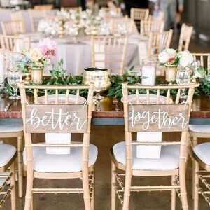 Better Together chaises Signes (fr) Mieux ensemble signes, mariage rustique, signes de table de tête, chaises suspendues signes, signes de bois Better Together chaises Signes (fr) Mieux ensemble signes, mariage rustique, signes de table de tête, chaises suspendues signes, signes de bois