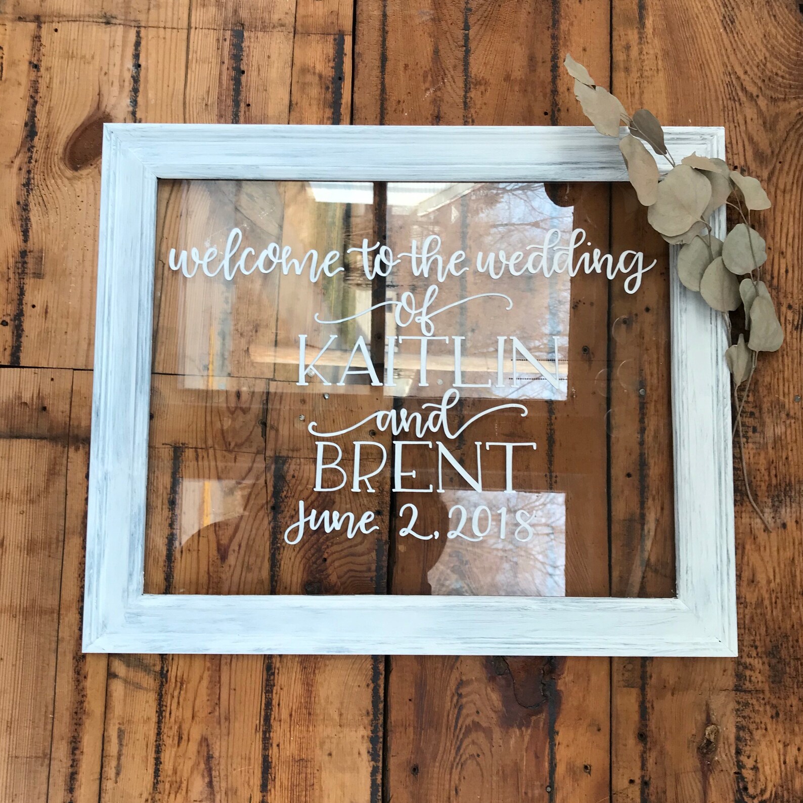 Custom Glass Wedding Sign Glass Wedding Sign Glass Etsy