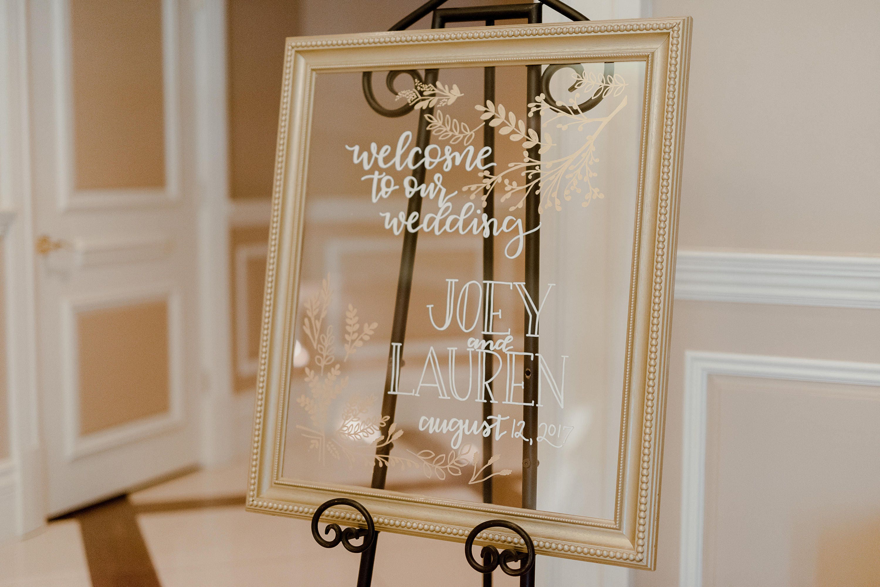 Custom Glass Wedding Sign Glass Wedding Sign Glass Etsy