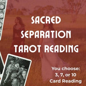 Heilige Trennung Tarot Legung | Ich halte Raum für liebevolle Abschiede | 3, 7, oder 10 Karten