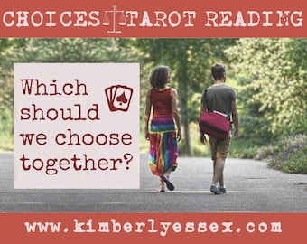 Which should we choose together? Choices Tarot Reading (digital file: PDF, JPG - you print)
