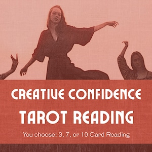 Lectura de Tarot para la Confianza Creativa / Desarrolla la Autoconfianza y la Confianza Creativa / Tirada de 3, 7 o 10 Cartas