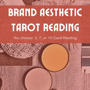 Lecture de tarot esthétique de marque | Guide de création de marque personnelle | 3, 7 ou 10 cartes