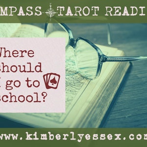 Where should I go to school Compass Tarot Reading digital file: PDF, JPG you print image 1