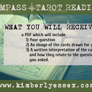 Where should I go to school Compass Tarot Reading digital file: PDF, JPG you print image 3