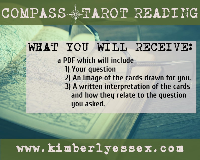 Where should I go to school Compass Tarot Reading digital file: PDF, JPG you print image 3