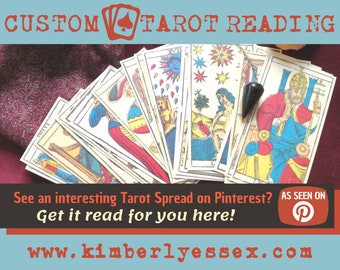 Pinterest Custom Tarot Reading - As Seen on Pinterest Tarot Reading (digital file: PDF, JPG - you print)
