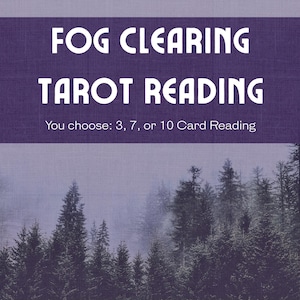 Nebel entfernen Tarot-Lesung | Verwirrung heben & Rückverbindung mit Klarheit | 3, 7, oder 10 Karten