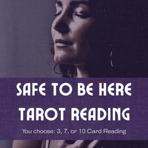 Lectura de Tarot "Es seguro estar aquí" / Tirada de cartas para el sistema nervioso / 3, 7 o 10 cartas