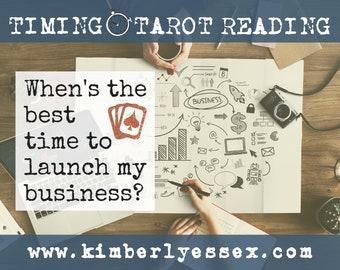 Time to launch my business? Timing Tarot Reading (digital file: PDF, JPG - you print)