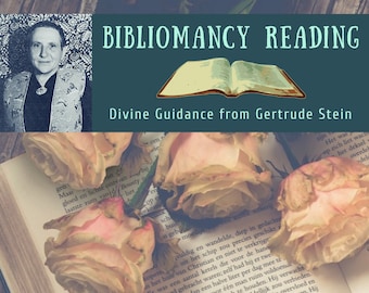 Gertrude Stein Bibliomancy Reading, Divine Guidance from Gertrude Stein (digital file: PDF - you print)