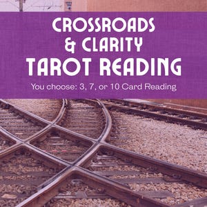 Lectura de Tarot Crossroads & Clarity / Apoyo espiritual para grandes decisiones / 3, 7 o 10 cartas