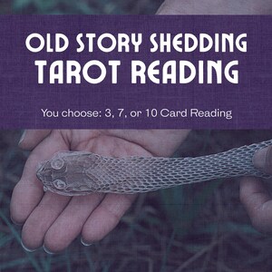 Alte Geschichte Shedding Tarot Lesung | Lass los, was dich nicht mehr definiert | 3, 7, oder 10 Karten