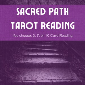 Lectura de Tarot del Camino Sagrado / Aclara tu dirección espiritual / 3, 7 o 10 cartas