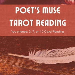 Lectura de Tarot de la Musa del Poeta / Desbloquea la Creatividad y la Inspiración / 3, 7 o 10 Cartas