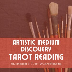 Support artistique découverte lecture de tarot | Trouvez votre meilleure expression créative | 3, 7 ou 10 cartes