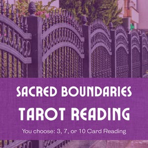 Leitura de Tarô Limites Sagrados | Proteja sua energia com clareza e cuidado | 3, 7 ou 10 cartas