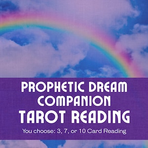 Lecture de tarot pour compagnon de rêve prophétique | Réfléchissez doucement aux rêves qui ressemblent à des avertissements ou à des visions | 3, 7 ou 10 cartes