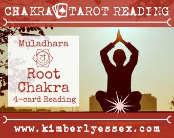 First Chakra Tarot Reading | 4-Card Root Chakra Reading | Muladhara Chakra Reading (digital file: PDF - you print)