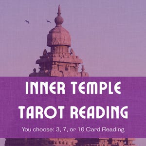 Leitura de Tarô do Templo Interior | Explore seu Mundo Interior Sagrado | 3, 7 ou 10 Cartas