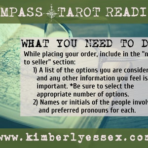 Where should I go to school Compass Tarot Reading digital file: PDF, JPG you print image 2