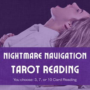 Lectura de Tarot de Navegación de Pesadillas / Convierte el Miedo en Percepción / 3, 7 o 10 Cartas