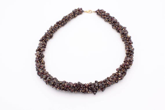 Garnet Cluster Necklace - image 6