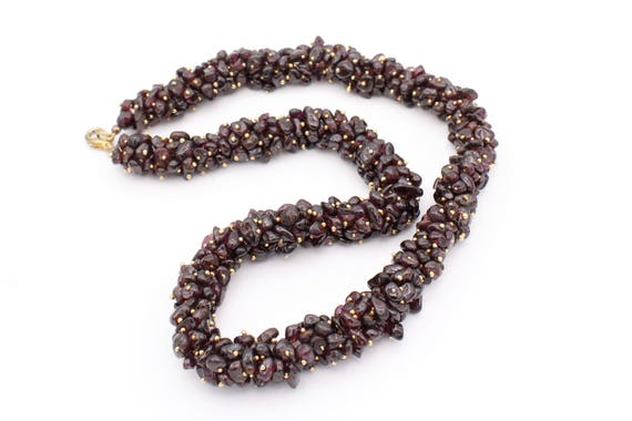 Garnet Cluster Necklace - image 7
