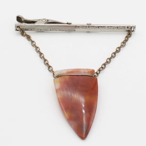 1930&#39;s Petrified Wood Tie Bar