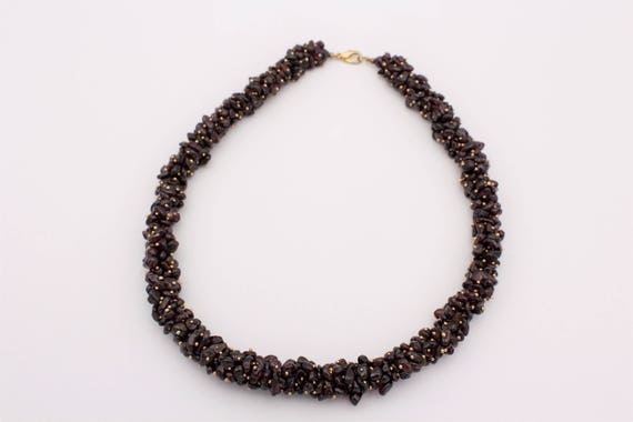 Garnet Cluster Necklace - image 3