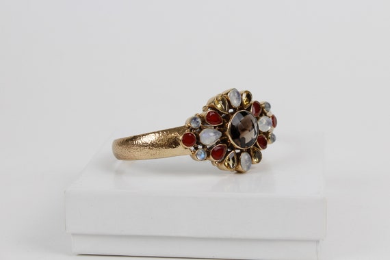 Vintage Nicky Butler Gold Tone Bronze Multi Gemst… - image 5