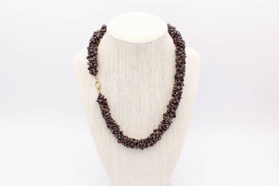Garnet Cluster Necklace - image 4