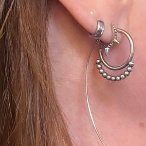 Tribal Dotted Hoops