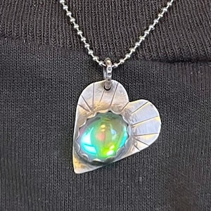 Aura Quartz Valentine Pendant