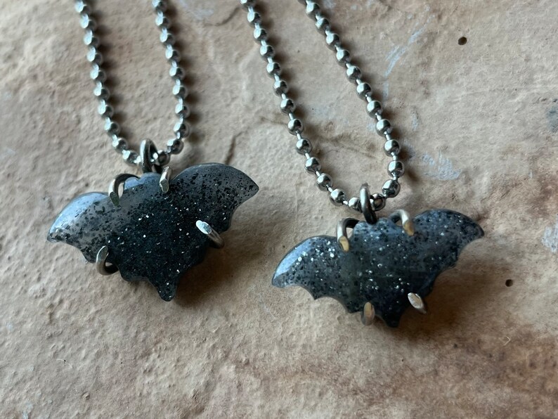 Quartz Bat Pendants - Etsy