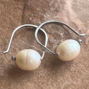 Freshwater Pearl Hoops