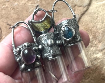 Gemstone Roller Ball Pendants