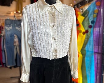 Tutina vintage anni '60 modello Howard Wolf con pantaloncini in velluto, taglia XS/S