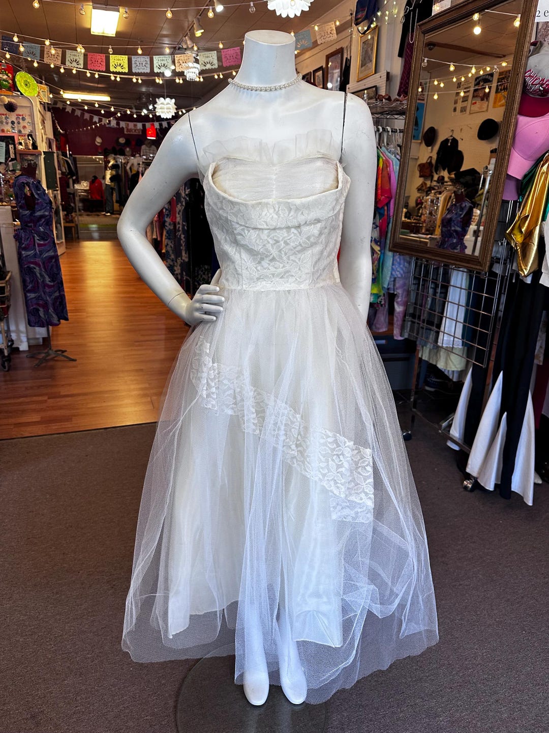 Vintage 1950's Short Tulle Knee Length Sleeveless Homecoming Dresses C1035