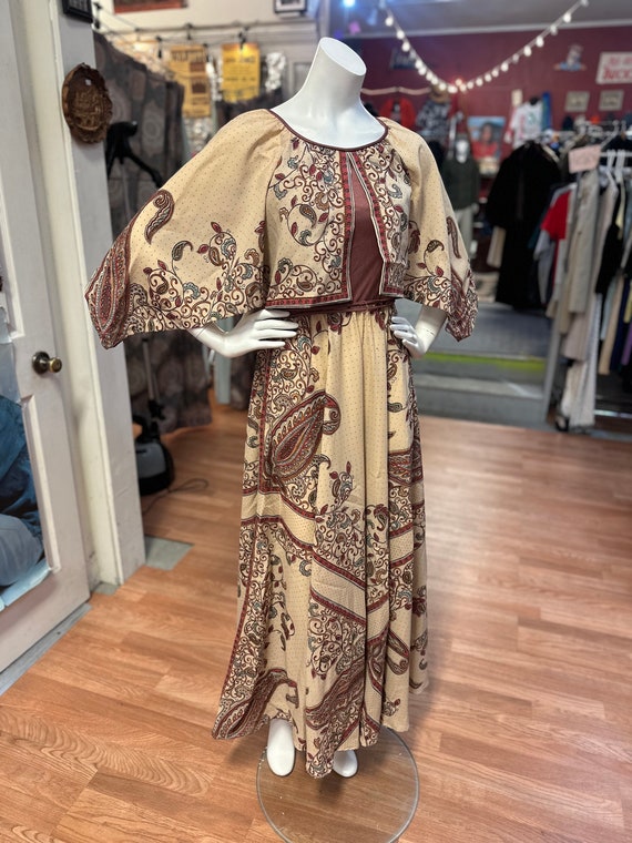 1970's Dalani II Bandana Inspired Dress