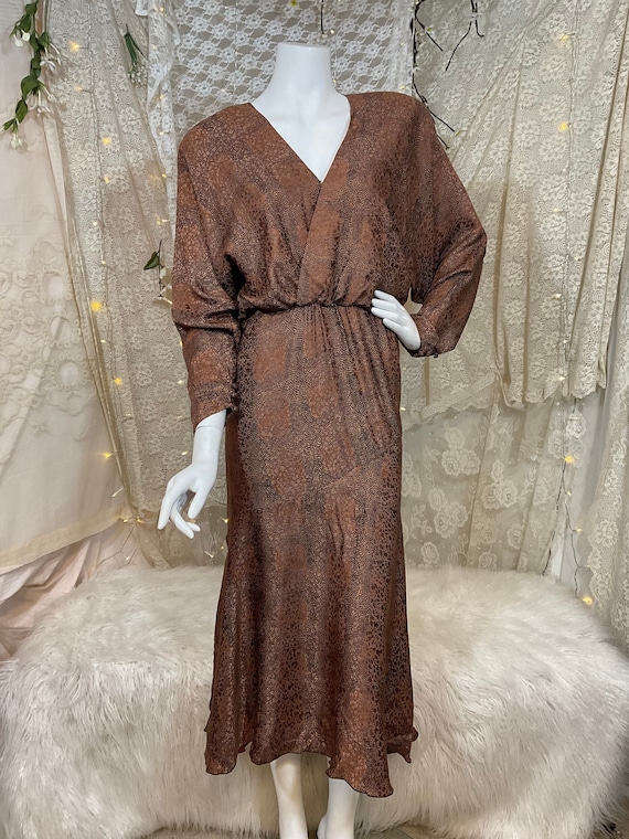 80’s Silk Saint Romei Dress size 10 medium - image 1