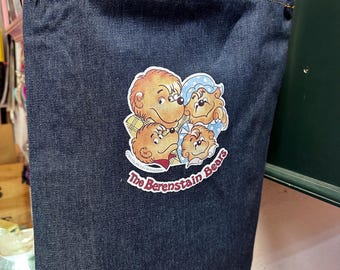 Heat Press Berenstain Bears Denim Tote