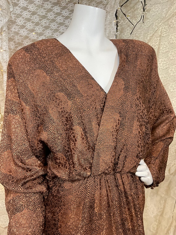 80’s Silk Saint Romei Dress size 10 medium - image 4