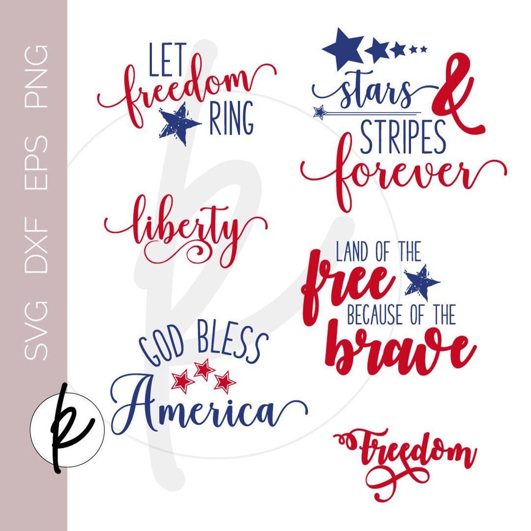 Americana Wall Art, Patriotic Wall Art, 4th of July SVG Bundle ...