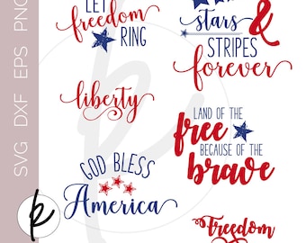 Americana Wandkunst, patriotische Wandkunst, 4. Juli SVG Bundle, patriotische SVG Bundle, Americana SVG Bundle