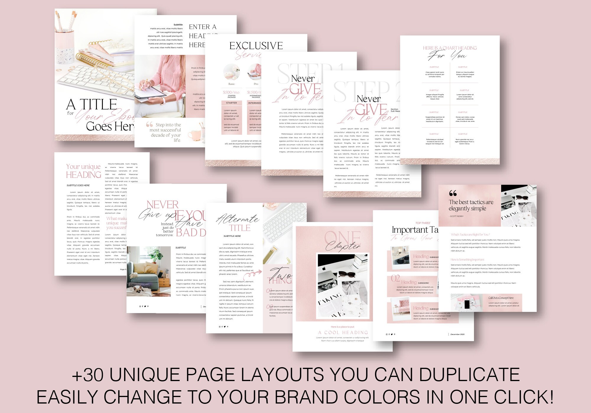 Entrepreneur Ebook Workbook Canva Template, Lead Magnet Design (digital ...