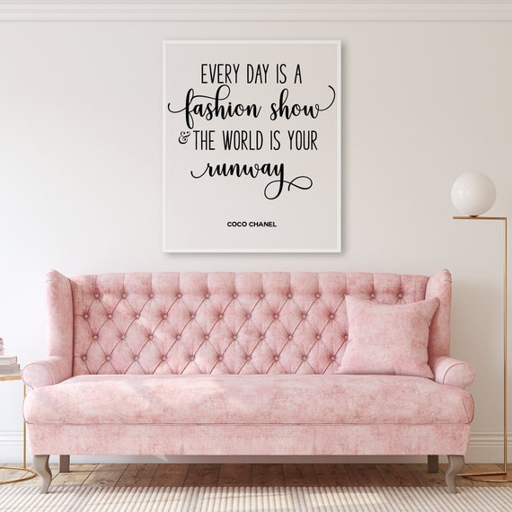 Coco Chanel Quote Inspirational Quotes Motivational Poster 