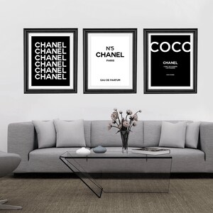 Chanel Wall Art Etsy